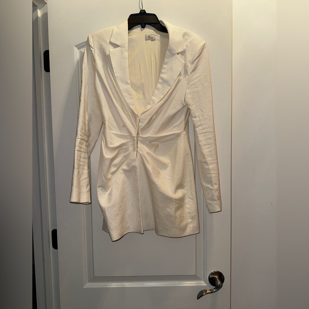 Cream blazer dress